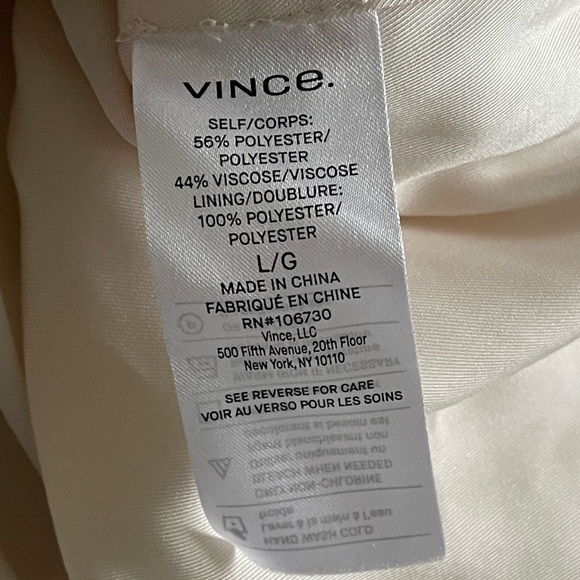Vince Burnout Cream Pleated Camisole Top - Picture 12 of 14